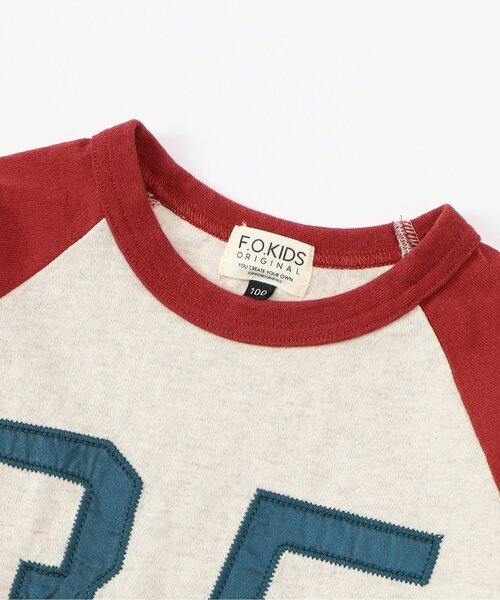 F.O.KIDS（エフオーキッズ）の「【ジュニア対応】ナンバリングAPラグランTee（Tシャツ/カットソー・キッズ・ブルー/レッド/カーキ・100/90/80/110/140/130/120）」の11枚目の写真
