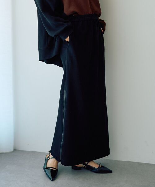 Editt by YECCA VECCA（エディットバイイェッカヴェッカ）の「ZIPアレンジスカート（スカート・レディース・グレー/ブラック・FREE）」の12枚目の写真