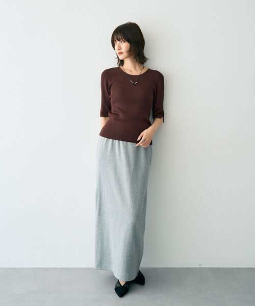 Editt by YECCA VECCA（エディットバイイェッカヴェッカ）の「ZIPアレンジスカート（スカート・レディース・グレー/ブラック・FREE）」の20枚目の写真