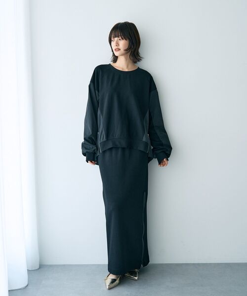 Editt by YECCA VECCA（エディットバイイェッカヴェッカ）の「ZIPアレンジスカート（スカート・レディース・グレー/ブラック・FREE）」の21枚目の写真