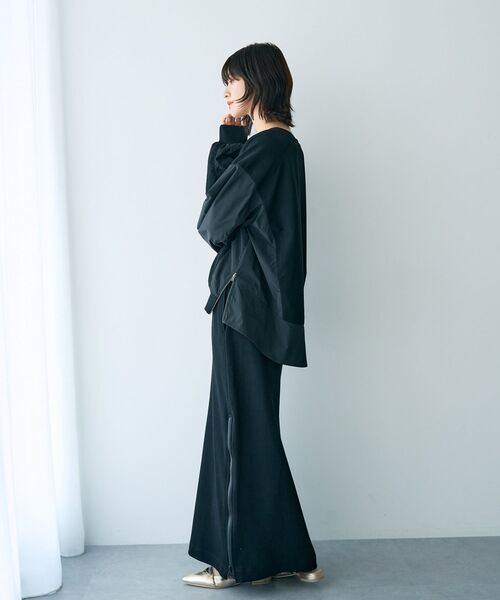 Editt by YECCA VECCA（エディットバイイェッカヴェッカ）の「ZIPアレンジスカート（スカート・レディース・グレー/ブラック・FREE）」の22枚目の写真