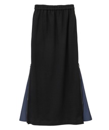 JUNYA WATANABE ひざ丈スカート 黒 2000424M0153 JUNYA WATANABE（ジュンヤワタナベ）ひざ丈スカート 黒 サイズ
