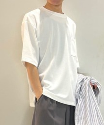 BACK NUMBER（バックナンバー）の「【BACK NUMBER】接触冷感 胸ポケット半袖Tシャツ (ひんやり / 涼感 / ストレッチ / ミニマル)（Tシャツ/カットソー）」