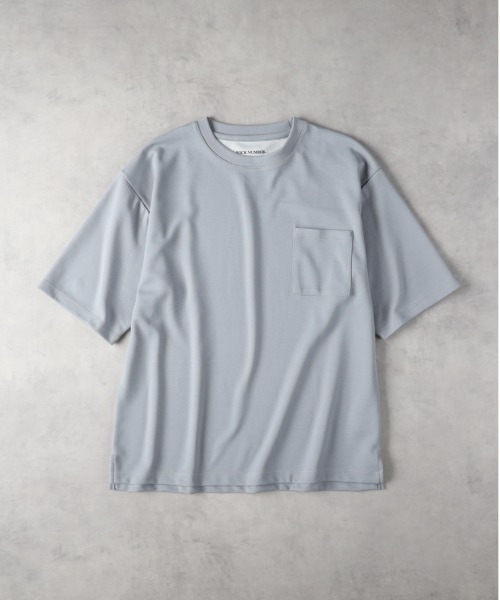 BACK NUMBER(バックナンバー)の「BACK NUMBER(バックナンバー)【メンズ】【接触冷感】胸ポケット半袖Tシャツ(Tシャツ/カットソー・メンズ・ブラック/ライトベージュ/ライトグレー/ホワイト/グリーン/ブルー・L/XL/M)」の13枚目の写真