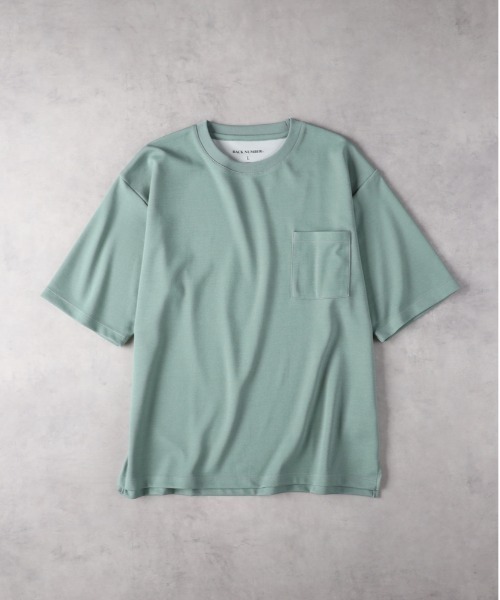 BACK NUMBER(バックナンバー)の「BACK NUMBER(バックナンバー)【メンズ】【接触冷感】胸ポケット半袖Tシャツ(Tシャツ/カットソー・メンズ・ブラック/ライトベージュ/ライトグレー/ホワイト/グリーン/ブルー・L/XL/M)」の14枚目の写真