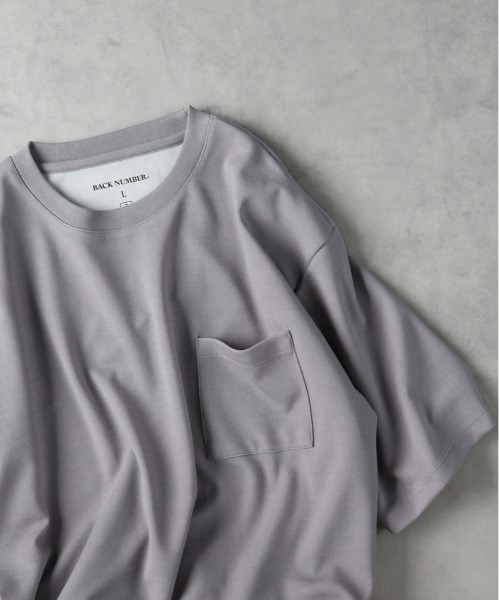 BACK NUMBER(バックナンバー)の「BACK NUMBER(バックナンバー)【メンズ】【接触冷感】胸ポケット半袖Tシャツ(Tシャツ/カットソー・メンズ・ブラック/ライトベージュ/ライトグレー/ホワイト/グリーン/ブルー・L/XL/M)」の22枚目の写真