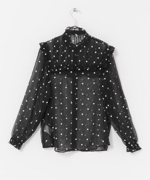 URBAN RESEARCH ROSSOフラワー刺繍フリルネックブラウス URBAN RESEARCH ROSSO｜『WEB限定』フラワー刺繍フリルネック