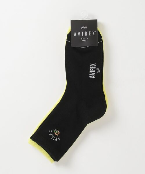 AVIREX（アヴィレックス）の「《直営店限定》FLYING TIGERS SOX/フライングタイガー ソックス（ソックス/靴下・レディース・ブラック/ホワイト・F）」の2枚目の写真