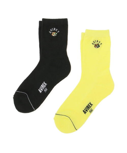 AVIREX（アヴィレックス）の「《直営店限定》FLYING TIGERS SOX/フライングタイガー ソックス（ソックス/靴下・レディース・ブラック/ホワイト・F）」の11枚目の写真