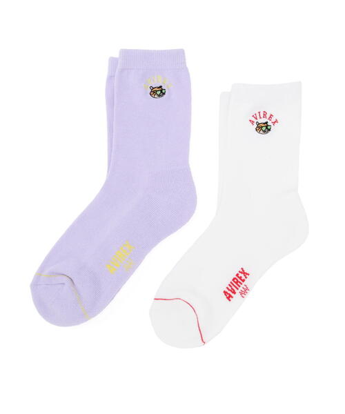 AVIREX（アヴィレックス）の「《直営店限定》FLYING TIGERS SOX/フライングタイガー ソックス（ソックス/靴下・レディース・ブラック/ホワイト・F）」の12枚目の写真