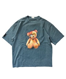TALKING ABOUT THE ABSTRACTION（トーキング　アバウト　ジ　アブストラクション）の「【TALKING ABOUT THE ABSTRACTION】CRAZY BEAR TEE / ネイビー [2526AW-T-010B]（Tシャツ/カットソー）」