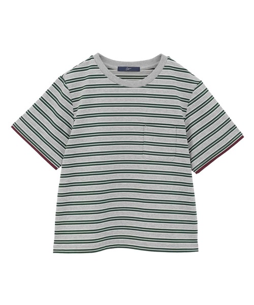 SOFFITTO(ソフィット)の「コットンボーダー半袖Tシャツ(Tシャツ/カットソー・レディース・ブラウン系その他/グレー系その他・FREE)」の11枚目の写真