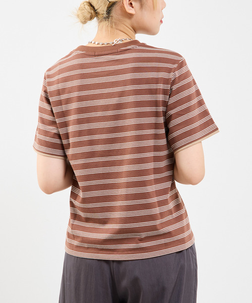 SOFFITTO(ソフィット)の「コットンボーダー半袖Tシャツ(Tシャツ/カットソー・レディース・ブラウン系その他/グレー系その他・FREE)」の16枚目の写真