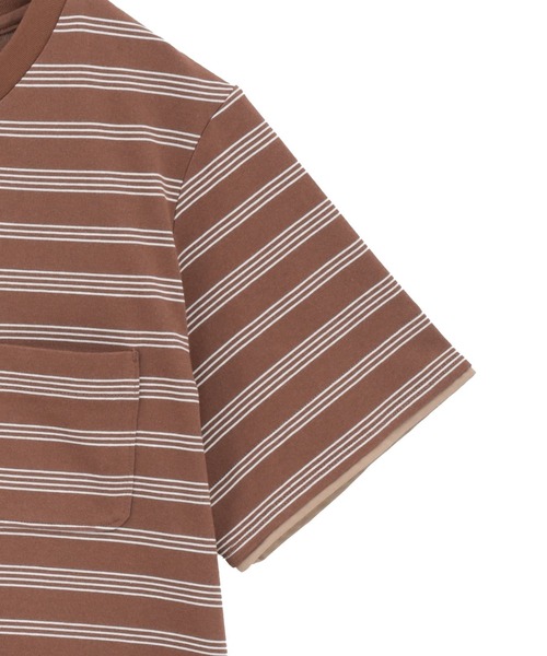 SOFFITTO(ソフィット)の「コットンボーダー半袖Tシャツ(Tシャツ/カットソー・レディース・ブラウン系その他/グレー系その他・FREE)」の20枚目の写真