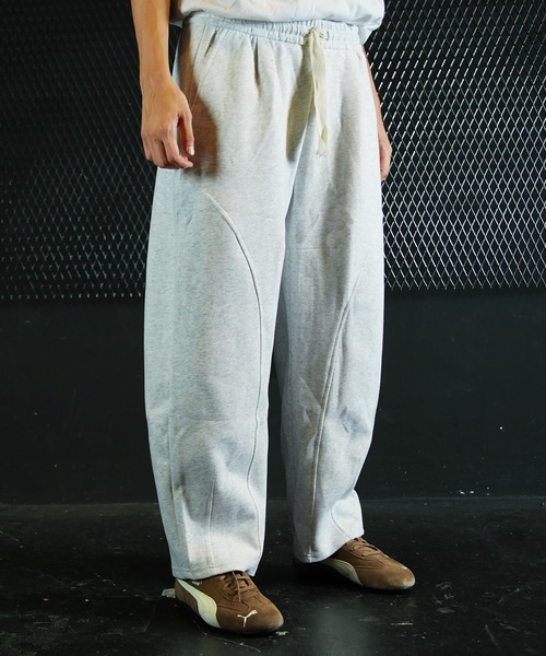 Beno（ビーノ）の「ワイドシルエット スウェットパンツ（スウェットパンツ・メンズ・グレー/ブラック・MEDIUM/LARGE/X-LARGE）」の2枚目の写真