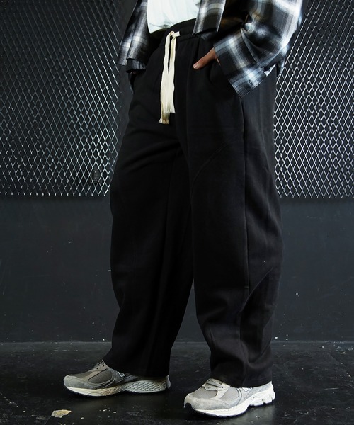 Beno（ビーノ）の「ワイドシルエット スウェットパンツ（スウェットパンツ・メンズ・グレー/ブラック・MEDIUM/LARGE/X-LARGE）」の4枚目の写真