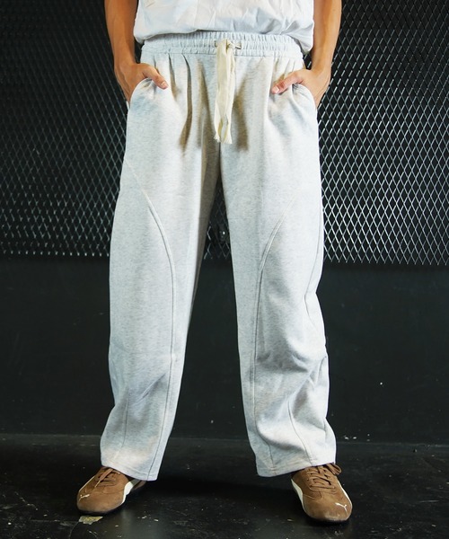 Beno（ビーノ）の「ワイドシルエット スウェットパンツ（スウェットパンツ・メンズ・グレー/ブラック・MEDIUM/LARGE/X-LARGE）」の7枚目の写真