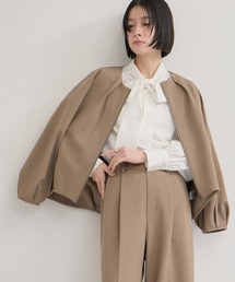 LE CERCLE par rope'（ルセルクルパーロペ）の「ダブルクロスコクーンノーカラーブルゾン（ブルゾン）」