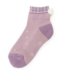 ボンボンドットショートソックス