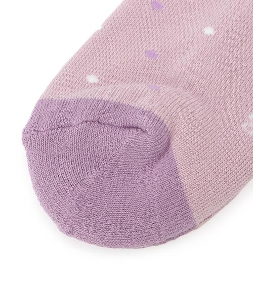 adabat（アダバット）の「ボンボンドットショートソックス（ソックス/靴下・レディース・ベージュ/パープル/ネイビー・00）」の6枚目の写真