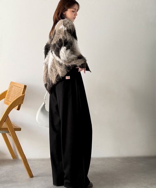 Java(ジャバ)の「《JaVa ジャバコラボ》大人の余白をまとうワイドスウェット。ヘビーウェイトスウェットワイドパンツ(スウェットパンツ・レディース・オートミール/杢グレー/ブラック・LARGE/MEDIUM/SMALL/X-LARGE)」の6枚目の写真