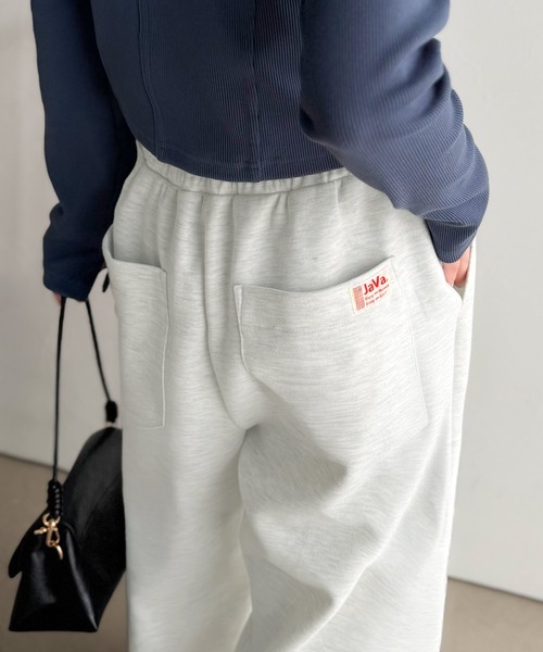 Java(ジャバ)の「《JaVa ジャバコラボ》大人の余白をまとうワイドスウェット。ヘビーウェイトスウェットワイドパンツ(スウェットパンツ・レディース・オートミール/杢グレー/ブラック・LARGE/MEDIUM/SMALL/X-LARGE)」の20枚目の写真