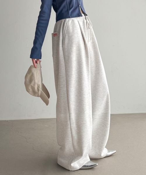 Java(ジャバ)の「《JaVa ジャバコラボ》大人の余白をまとうワイドスウェット。ヘビーウェイトスウェットワイドパンツ(スウェットパンツ・レディース・オートミール/杢グレー/ブラック・LARGE/MEDIUM/SMALL/X-LARGE)」の18枚目の写真