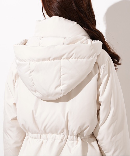 N.（N. Natural Beauty Basic）（エヌエヌナチュラルビューティーベーシック）の「【取り外し可能】フーデットミドルダウン（ダウンジャケット/コート・レディース・ブラック/ブラウン/オフホワイト・MEDIUM/SMALL）」の15枚目の写真