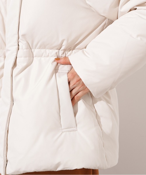 N.（N. Natural Beauty Basic）（エヌエヌナチュラルビューティーベーシック）の「【取り外し可能】フーデットミドルダウン（ダウンジャケット/コート・レディース・ブラック/ブラウン/オフホワイト・MEDIUM/SMALL）」の17枚目の写真