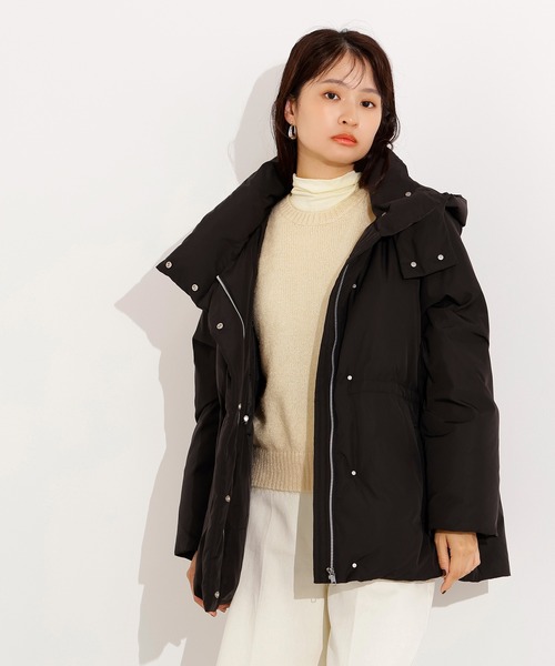 セール】【取り外し可能】フーデットミドルダウン（ダウンジャケット