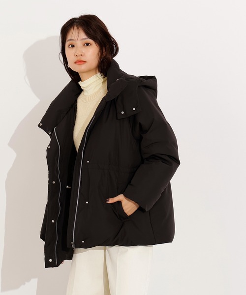 セール】【取り外し可能】フーデットミドルダウン（ダウンジャケット