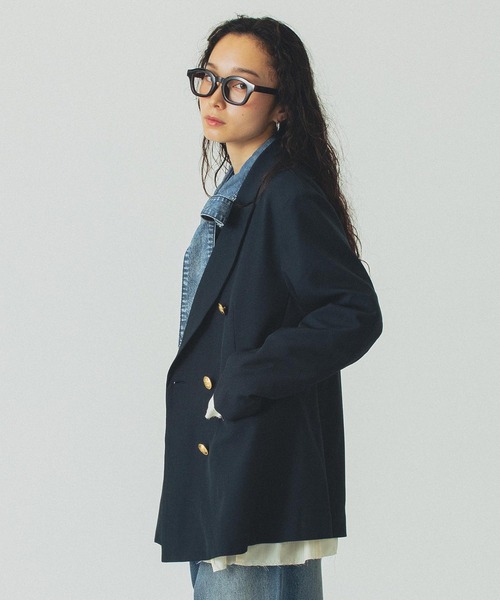 ROSE BUD（ローズバッド）の「TAILORED JACKET（テーラードジャケット・レディース・ネイビー/グレー・S/M）」の8枚目の写真