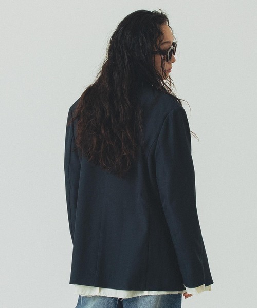 ROSE BUD（ローズバッド）の「TAILORED JACKET（テーラードジャケット・レディース・ネイビー/グレー・S/M）」の9枚目の写真