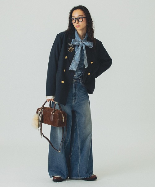 ROSE BUD（ローズバッド）の「TAILORED JACKET（テーラードジャケット・レディース・ネイビー/グレー・S/M）」の16枚目の写真