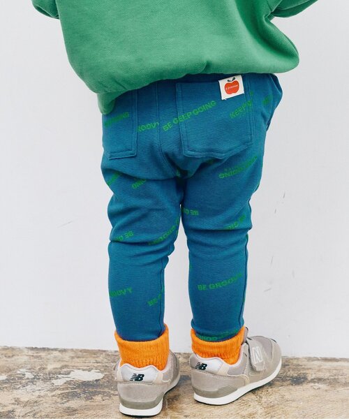 p.premier(ピードットプルミエ)の「【ジュニア対応】イロチ買いしたい総柄ストレッチレギンスパンツ(その他パンツ・キッズ・チャコール/ネイビー/オレンジ/イエロー/ブルー/ブラウン/グリーン/ブラック・80/90/100/110/120/130)」の5枚目の写真