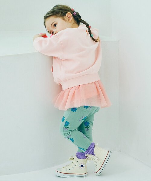 p.premier(ピードットプルミエ)の「【ジュニア対応】イロチ買いしたい総柄ストレッチレギンスパンツ(その他パンツ・キッズ・チャコール/ネイビー/オレンジ/イエロー/ブルー/ブラウン/グリーン/ブラック・80/90/100/110/120/130)」の10枚目の写真