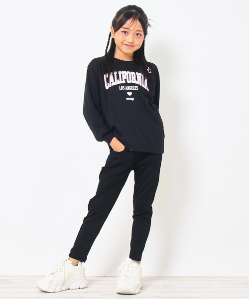 ANAP kids（アナップキッズ）の「ハイウエスト ストレッチ スキニー パンツ【ジュニアお揃い】（その他パンツ・キッズ・ブラック・130cm/120cm/110cm）」の6枚目の写真