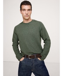 ◆スラブ ダブルニット クルーネックTシャツ