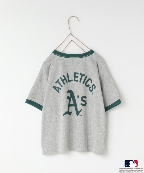 LOWRYS FARM（ローリーズファーム）の「ＭＬＢＳＳＴ　 579537（Tシャツ/カットソー・キッズ・ネイビー/シルバー/グリーン/ブラウン系その他・110cm/120cm/130cm/140cm/150cm）」の3枚目の写真