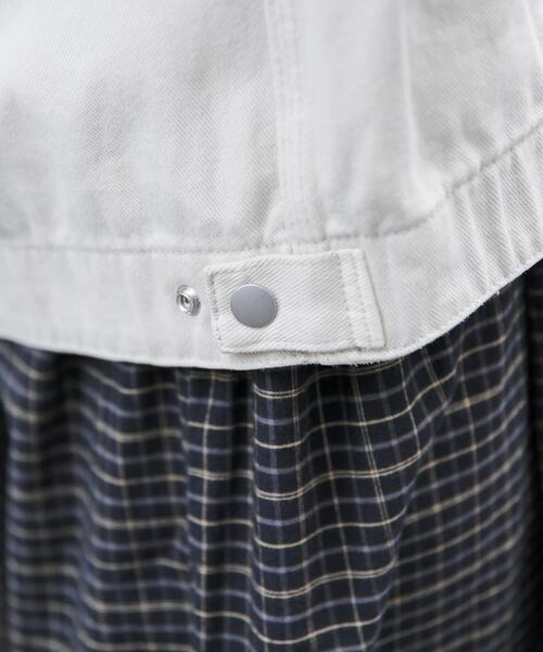 FORK&SPOON(フォークアンドスプーン)の「FORK&SPOON ガーメントダイツイルジップブルゾン(ブルゾン・レディース・アイボリー/チャコールグレー・1)」の22枚目の写真