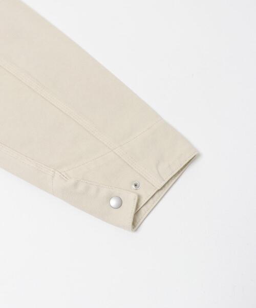 FORK&SPOON(フォークアンドスプーン)の「FORK&SPOON ガーメントダイツイルジップブルゾン(ブルゾン・レディース・アイボリー/チャコールグレー・1)」の18枚目の写真