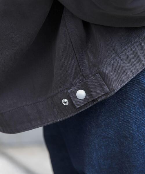 FORK&SPOON(フォークアンドスプーン)の「FORK&SPOON ガーメントダイツイルジップブルゾン(ブルゾン・レディース・アイボリー/チャコールグレー・1)」の11枚目の写真