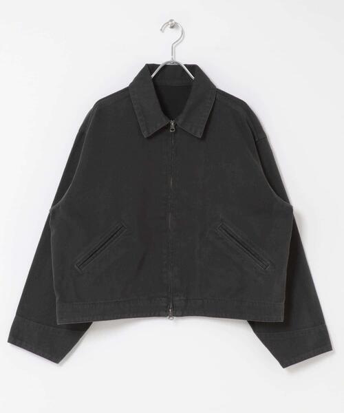 セール】FORK&SPOON ガーメントダイツイルジップブルゾン（ブルゾン