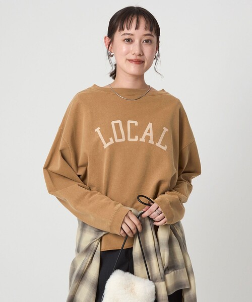 green label relaxing（グリーンレーベルリラクシング）の「【別注】＜Holidays Comfort＞ロゴ スウェット（スウェット・レディース・ブラウン系/レッド/ライトグレー・FREE）」の2枚目の写真