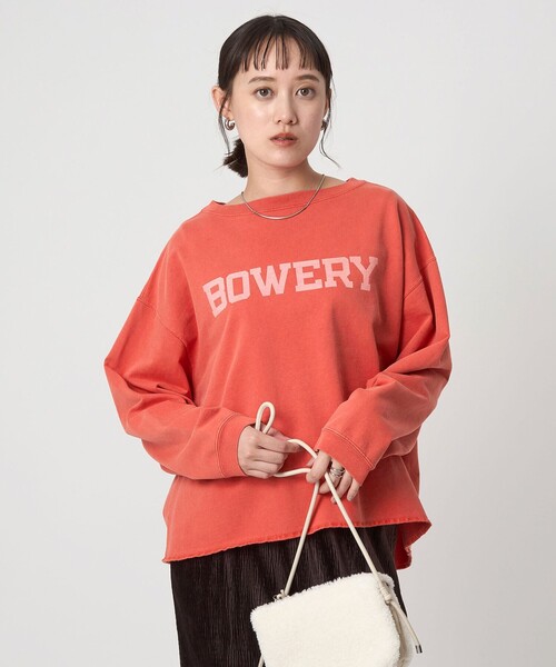 green label relaxing（グリーンレーベルリラクシング）の「【別注】＜Holidays Comfort＞ロゴ スウェット（スウェット・レディース・ブラウン系/レッド/ライトグレー・FREE）」の14枚目の写真