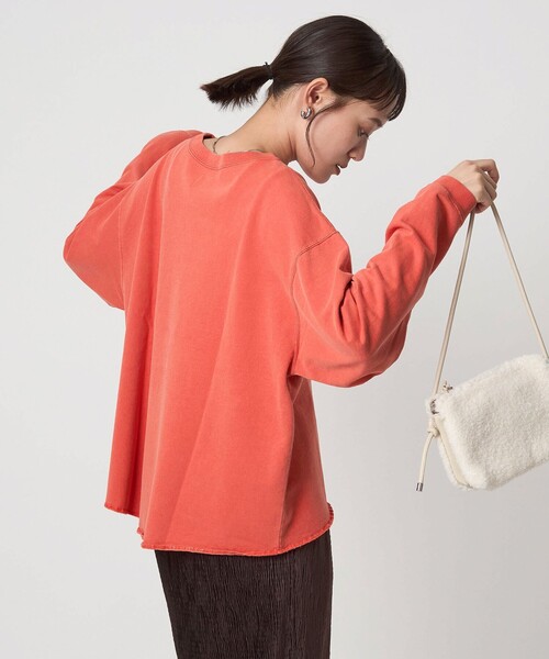 green label relaxing（グリーンレーベルリラクシング）の「【別注】＜Holidays Comfort＞ロゴ スウェット（スウェット・レディース・ブラウン系/レッド/ライトグレー・FREE）」の15枚目の写真