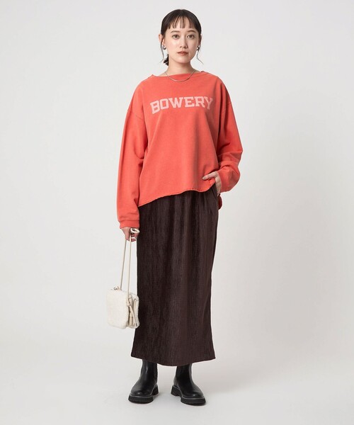 green label relaxing（グリーンレーベルリラクシング）の「【別注】＜Holidays Comfort＞ロゴ スウェット（スウェット・レディース・ブラウン系/レッド/ライトグレー・FREE）」の16枚目の写真