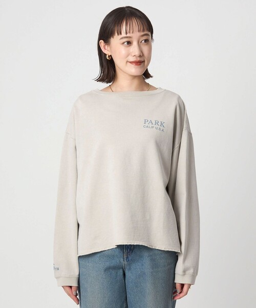 green label relaxing（グリーンレーベルリラクシング）の「【別注】＜Holidays Comfort＞ロゴ スウェット（スウェット・レディース・ブラウン系/レッド/ライトグレー・FREE）」の18枚目の写真