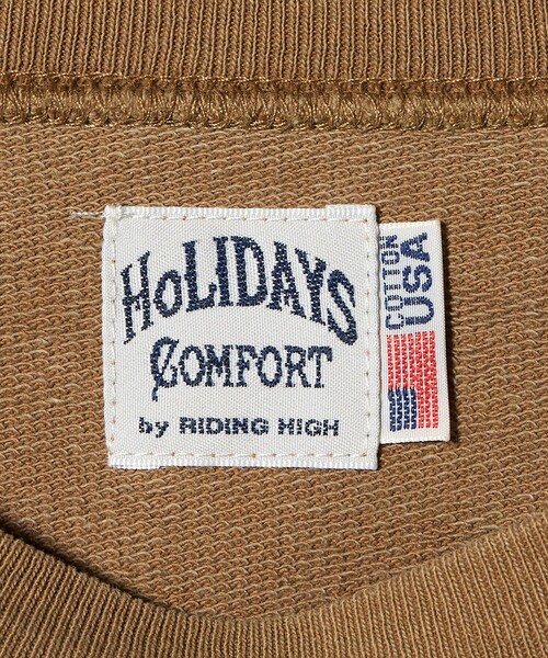 green label relaxing（グリーンレーベルリラクシング）の「【別注】＜Holidays Comfort＞ロゴ スウェット（スウェット・レディース・ブラウン系/レッド/ライトグレー・FREE）」の4枚目の写真