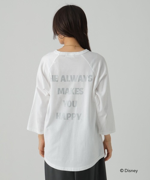 Elura（エルーラ）の「【GOODROCKSPEED】別注 /Mickey/プリント7分Tシャツ /590662（Tシャツ/カットソー・レディース・ブラウン/チャコールグレー/ホワイト・FREE）」の20枚目の写真